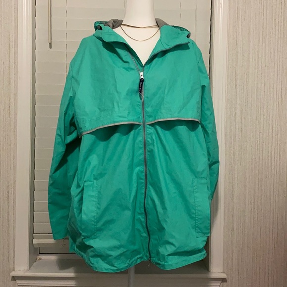 Charles River Apparel Jackets & Blazers - Charles River Apparel Hooded Rain Coat